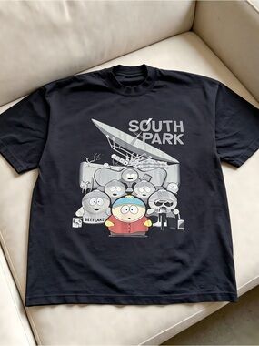 Vintage Style South Park Cartoon Womens Mens T-shirt Unisex
